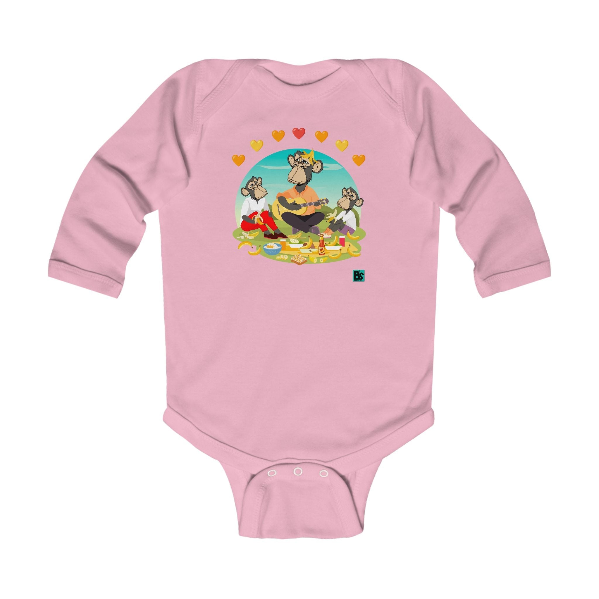 Infant Bodysuit - "Drape Family"on a Picnic Collection