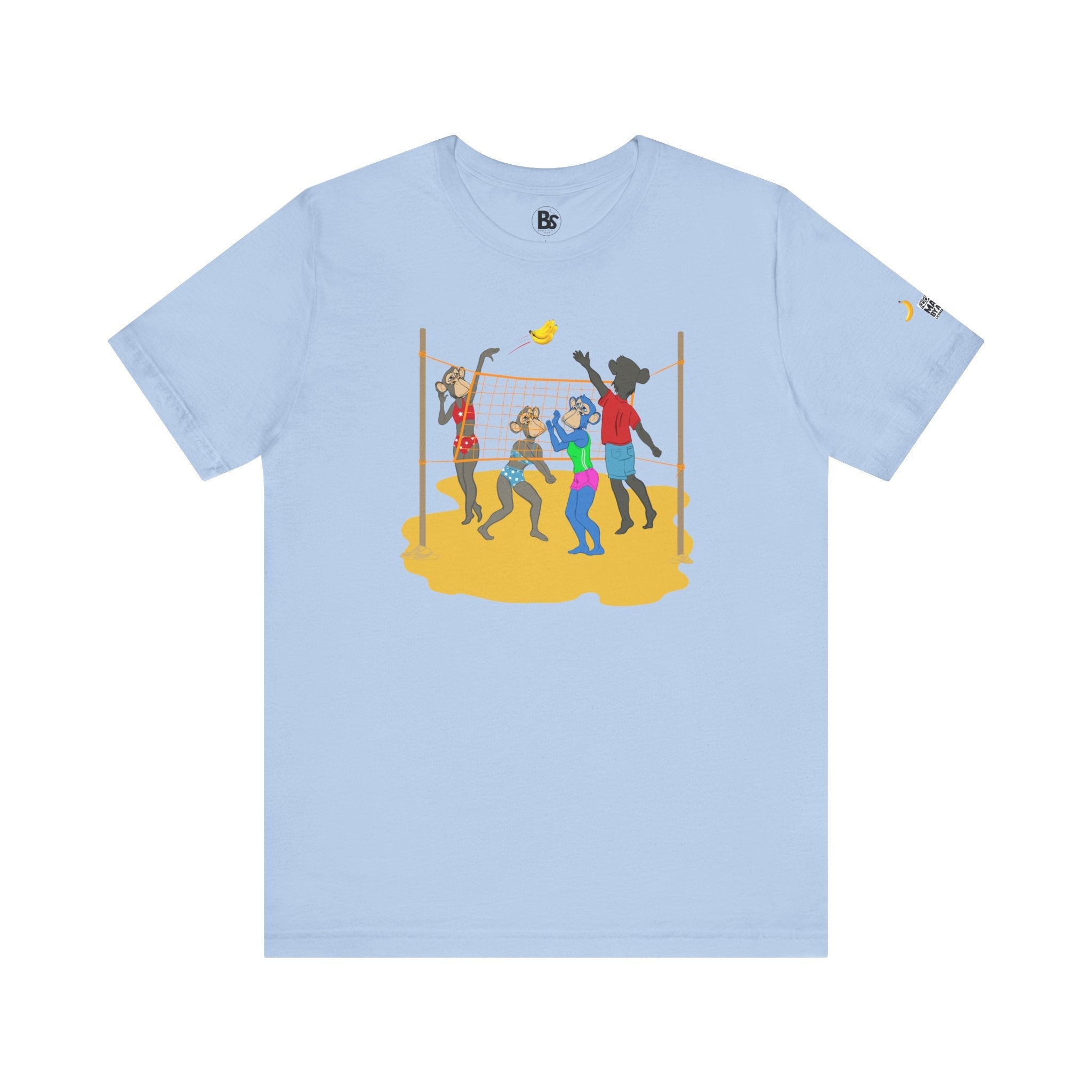 Volleyball Ape Family Unisex Tee - Summer Beach Theme