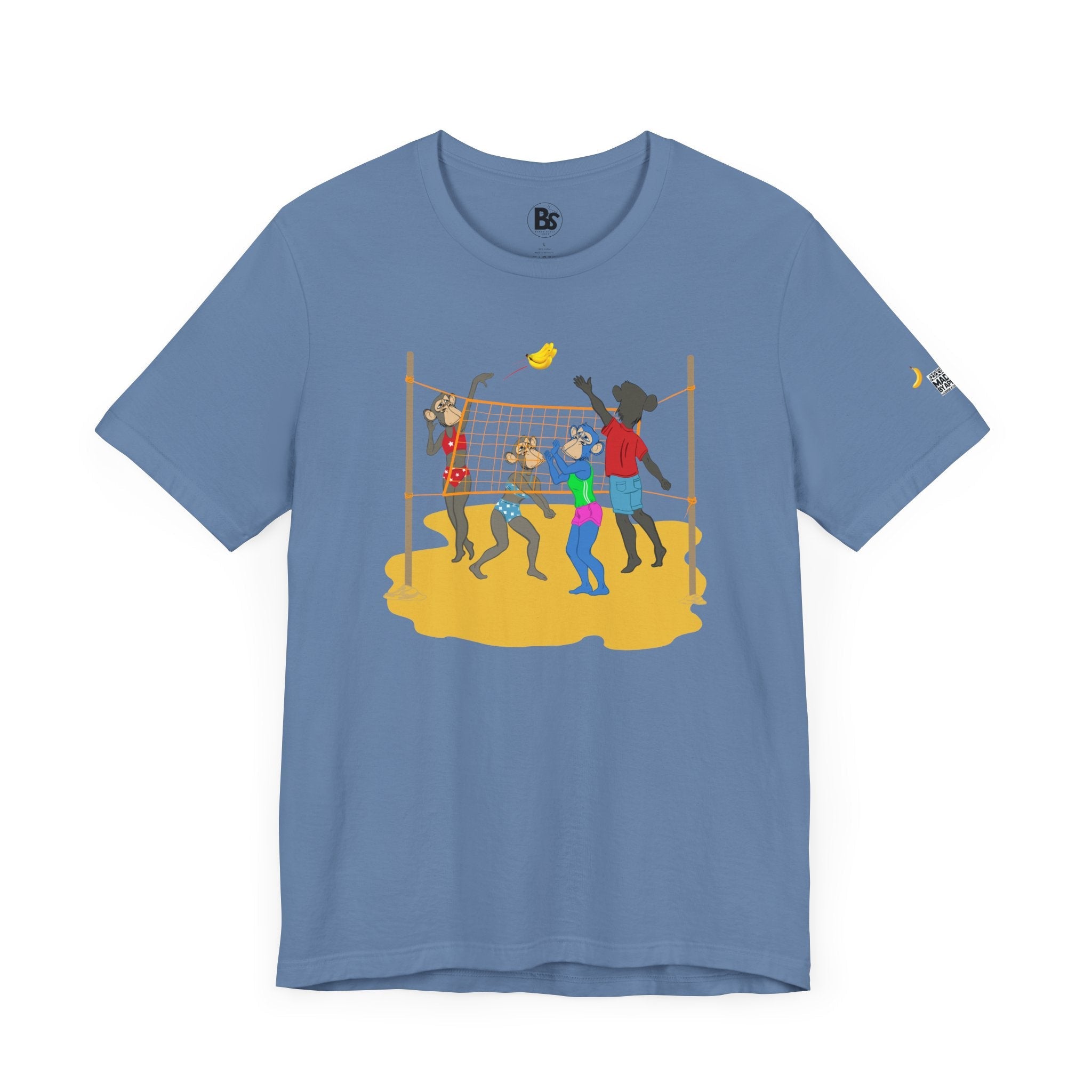 Volleyball Ape Family Unisex Tee - Summer Beach Theme