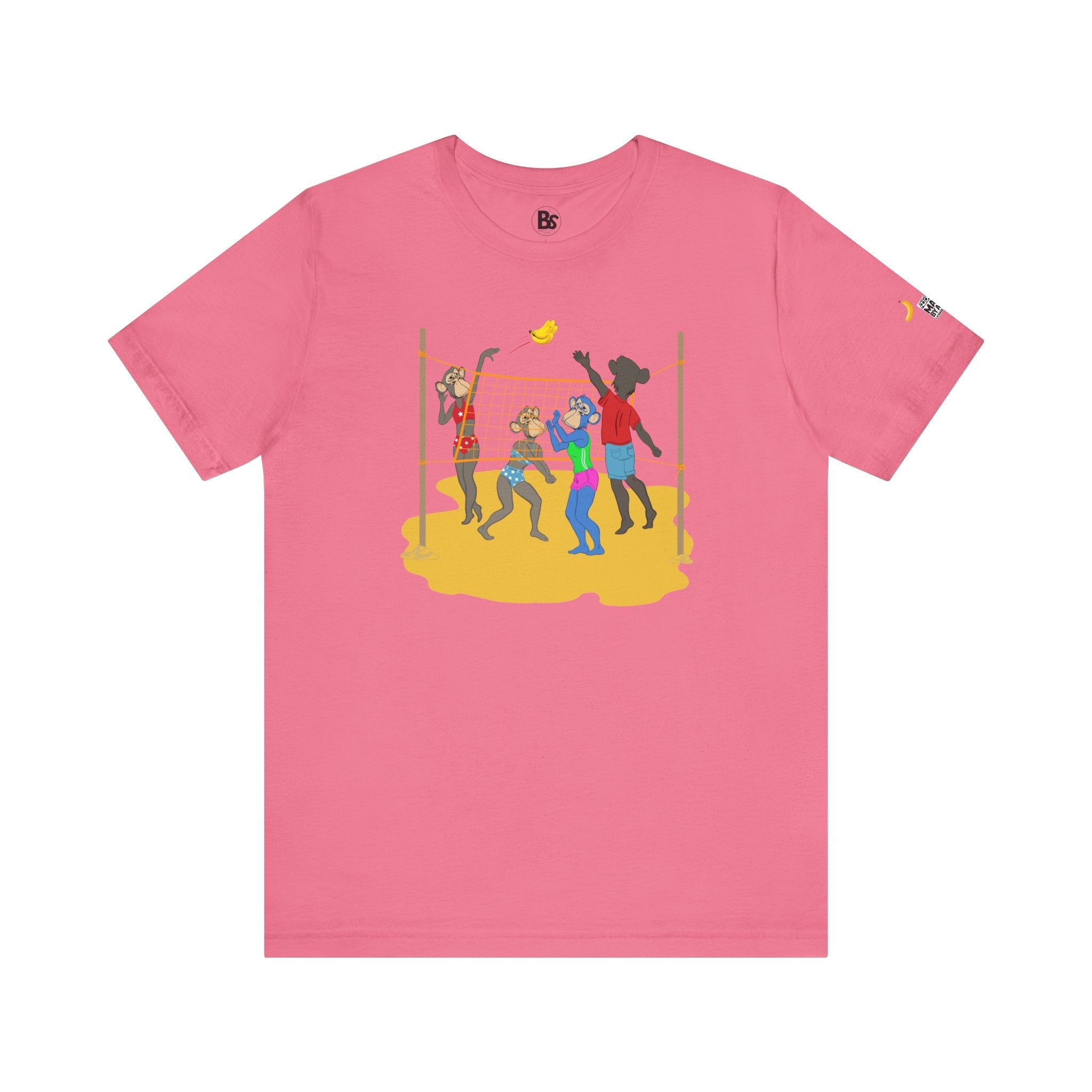 Volleyball Ape Family Unisex Tee - Summer Beach Theme