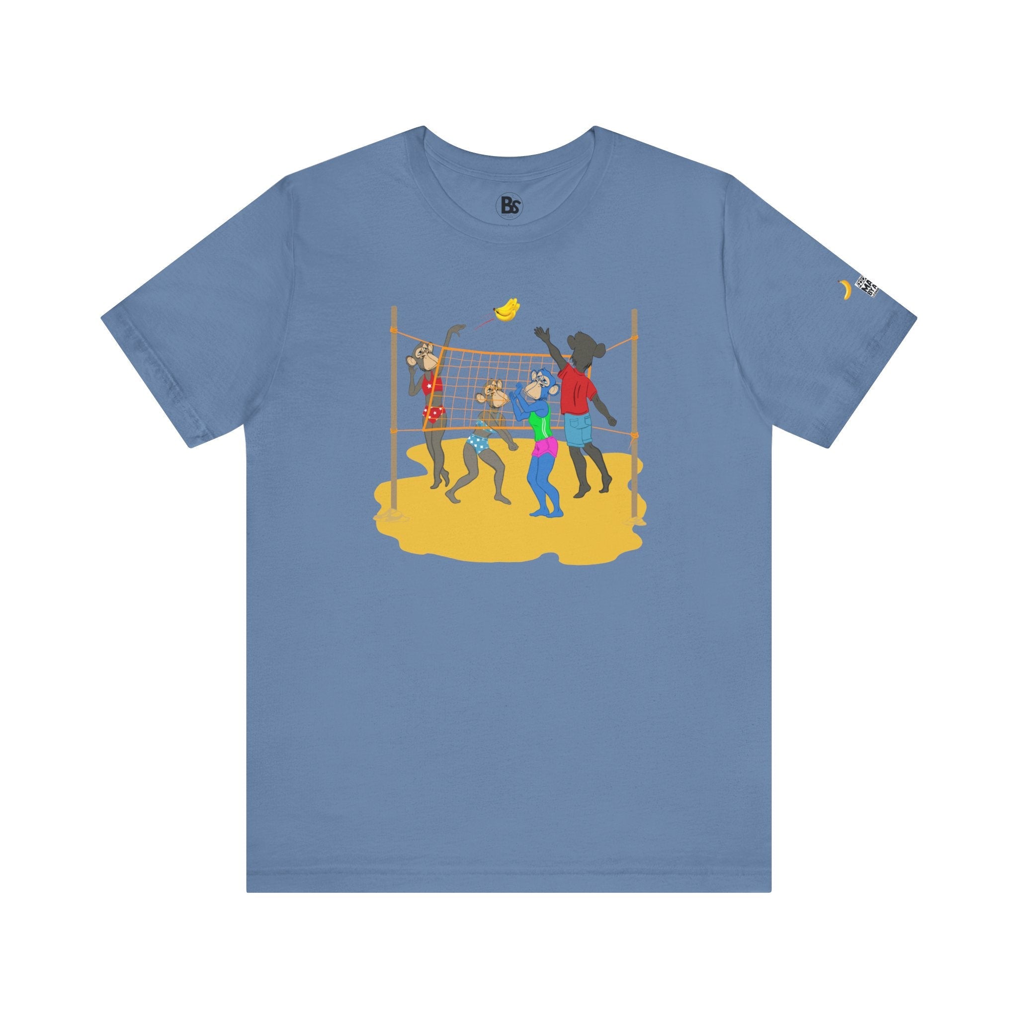 Volleyball Ape Family Unisex Tee - Summer Beach Theme