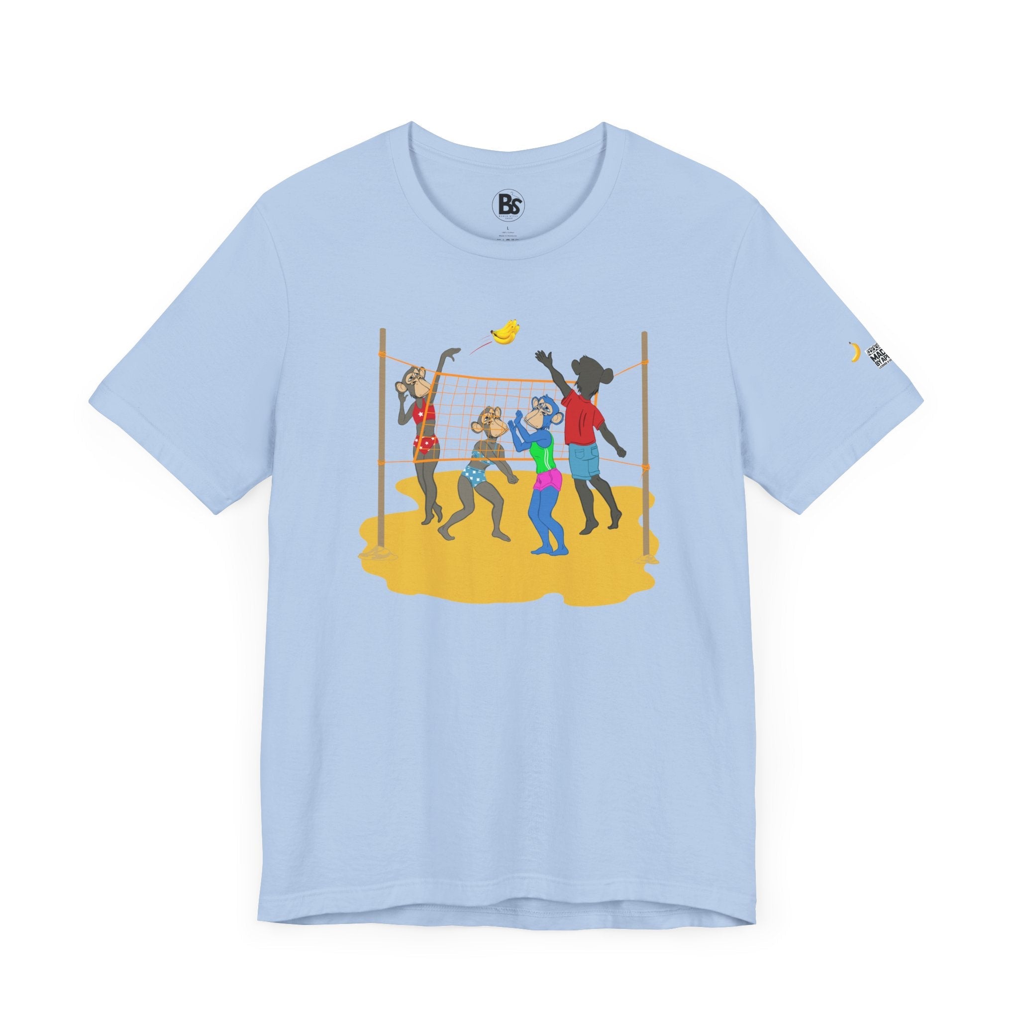 Volleyball Ape Family Unisex Tee - Summer Beach Theme