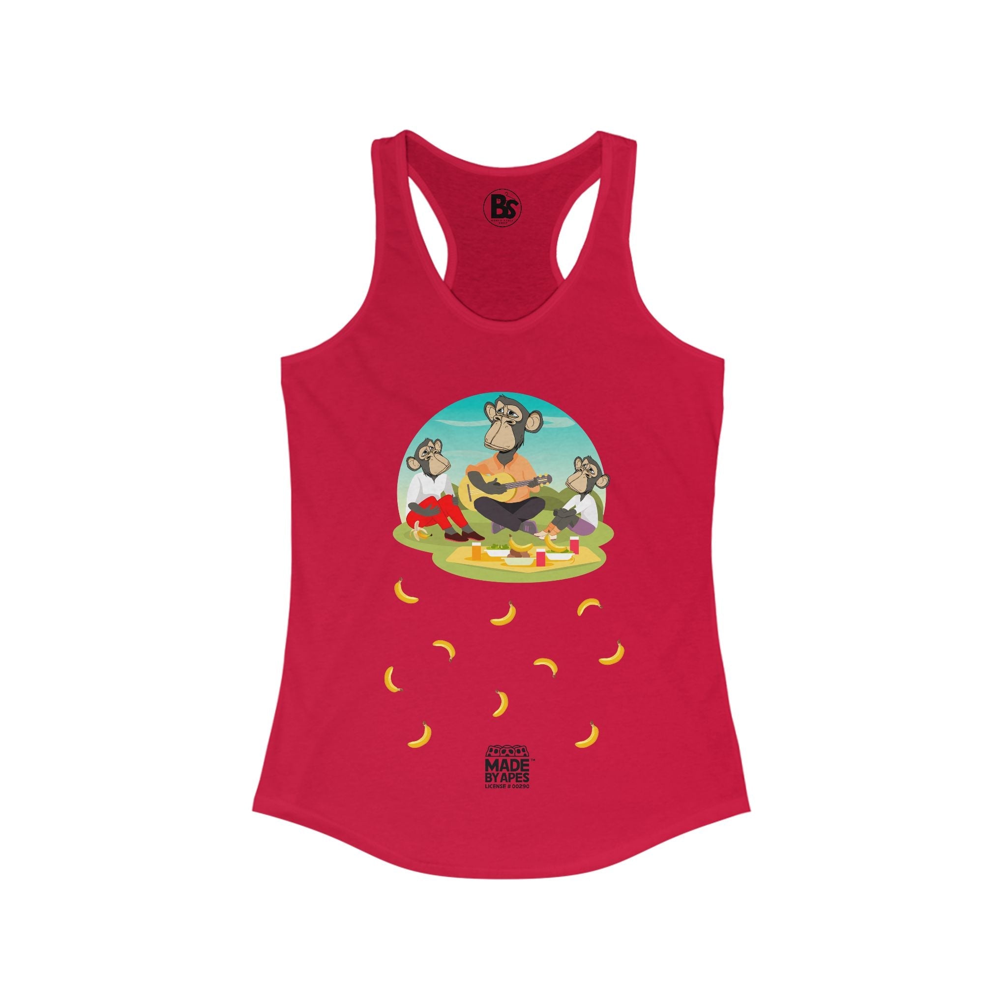 Mom's Racerback Tank - Bored "Drape Family" Banana Brunch