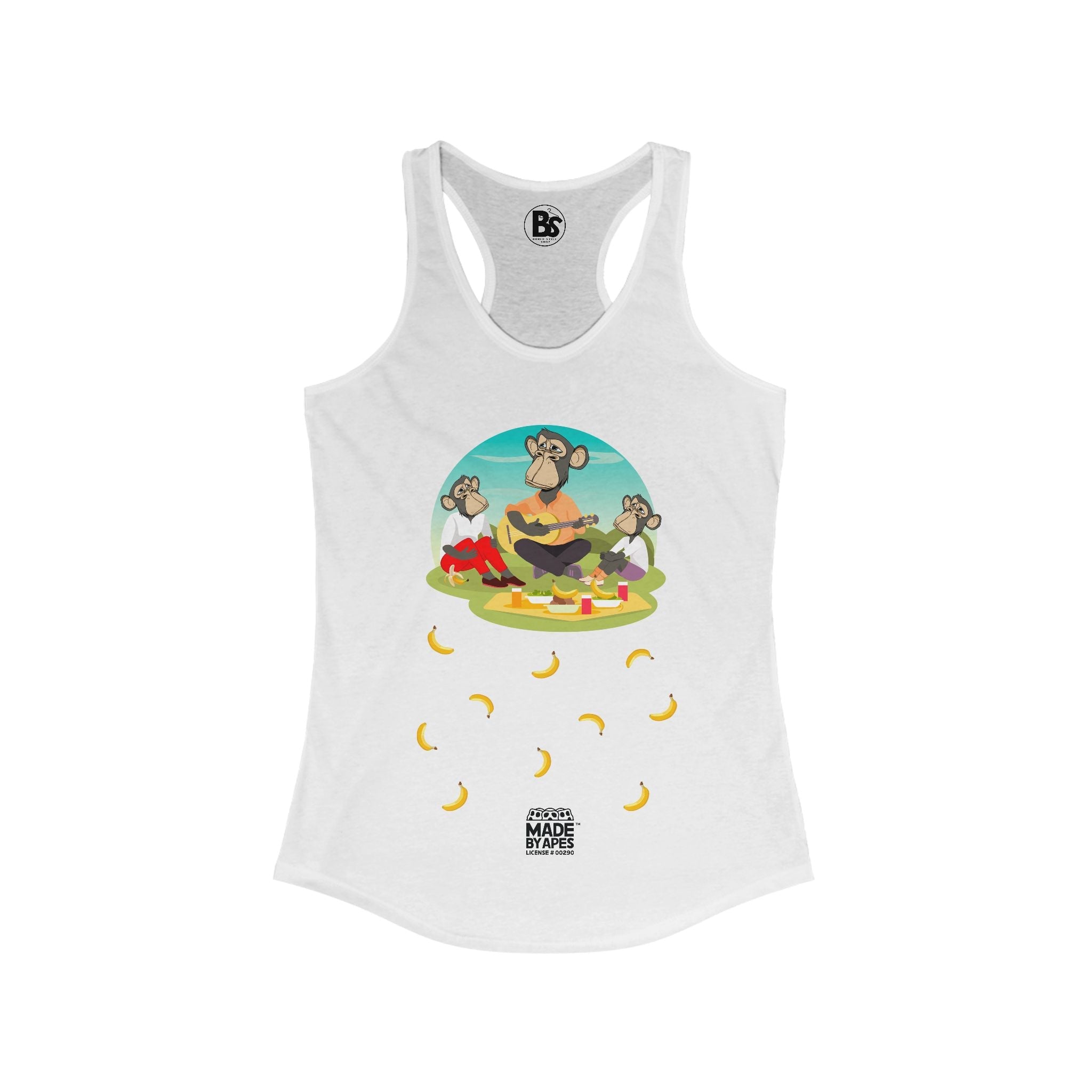 Mom's Racerback Tank - Bored "Drape Family" Banana Brunch