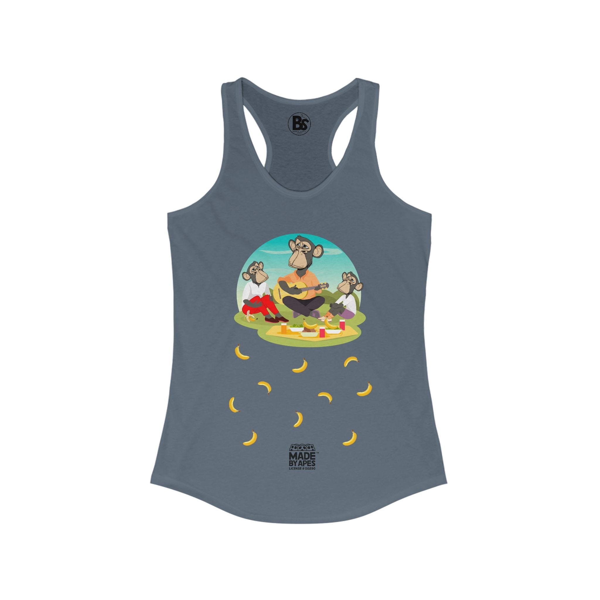 Mom's Racerback Tank - Bored "Drape Family" Banana Brunch