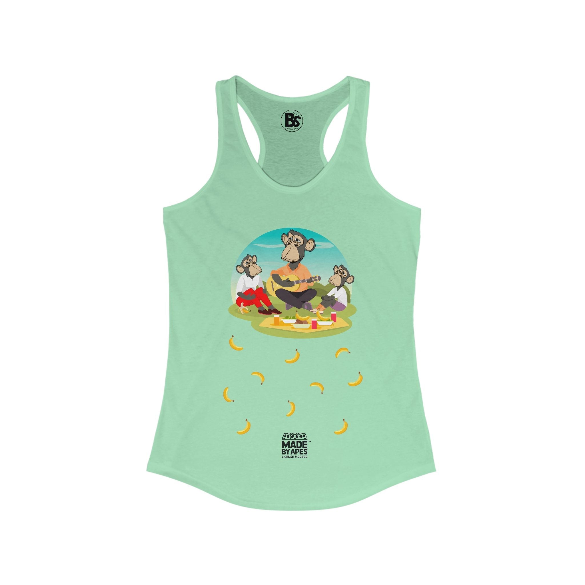 Mom's Racerback Tank - Bored "Drape Family" Banana Brunch