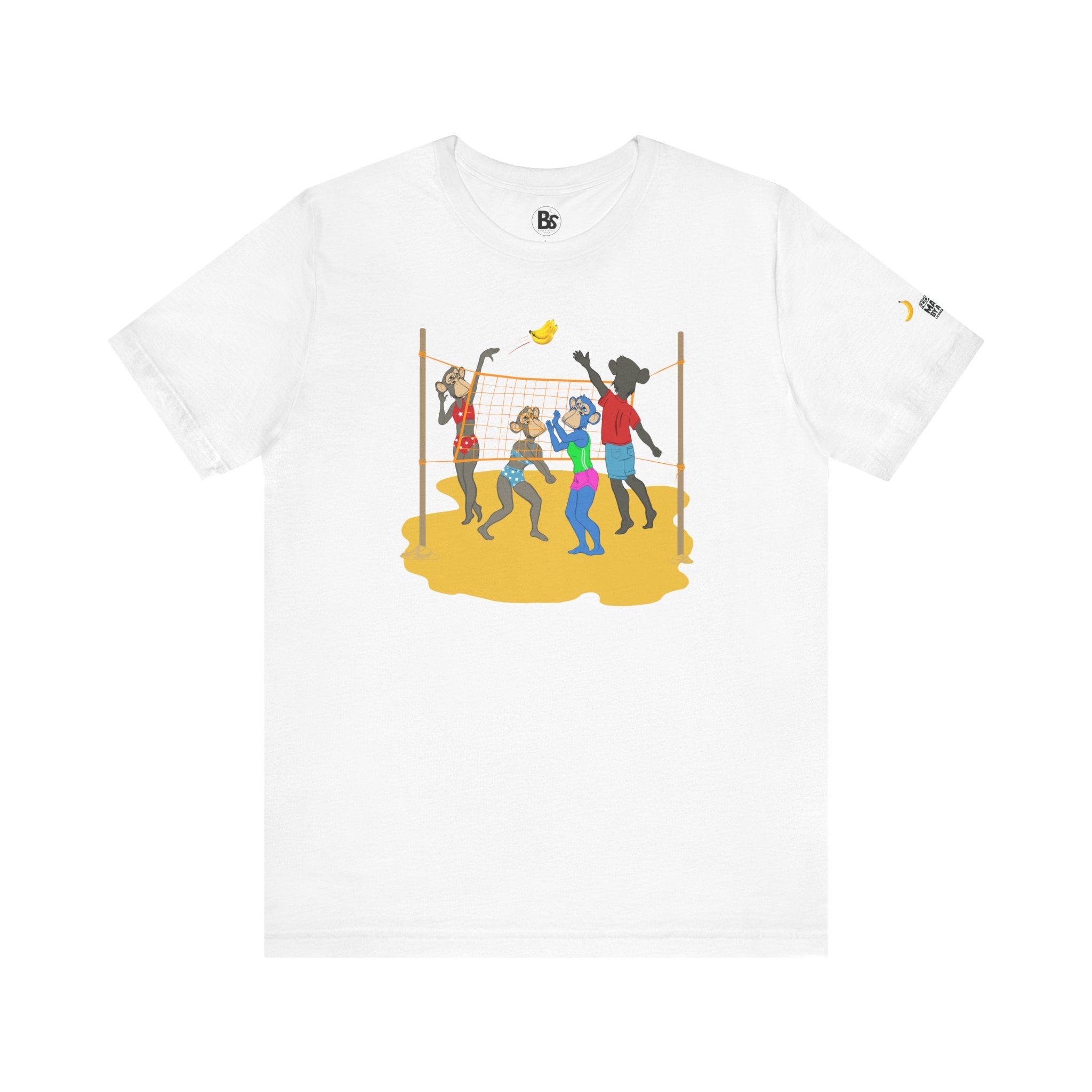 Volleyball Ape Family Unisex Tee - Summer Beach Theme