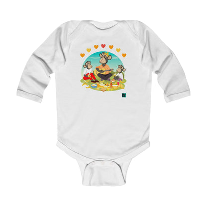 Infant Bodysuit - "Drape Family"on a Picnic Collection