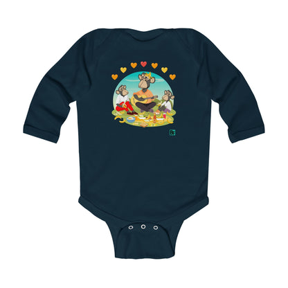 Infant Bodysuit - "Drape Family"on a Picnic Collection
