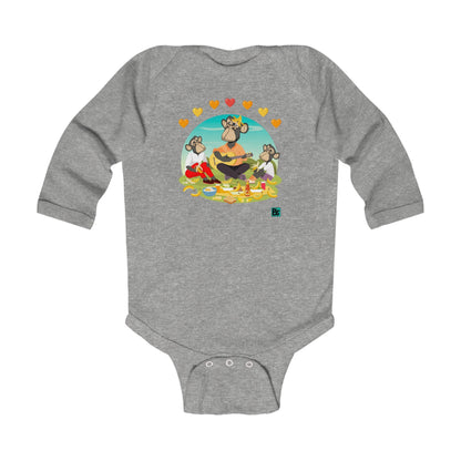 Infant Bodysuit - "Drape Family"on a Picnic Collection
