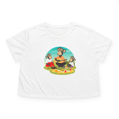 Cropped Tee / Family Time Bored Ape Picnic Women's Top
