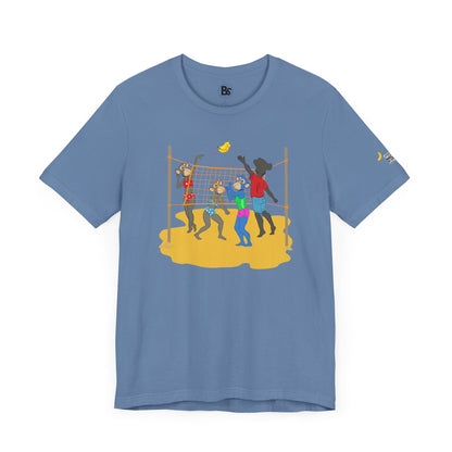 Volleyball Ape Family Unisex Tee - Summer Beach Theme