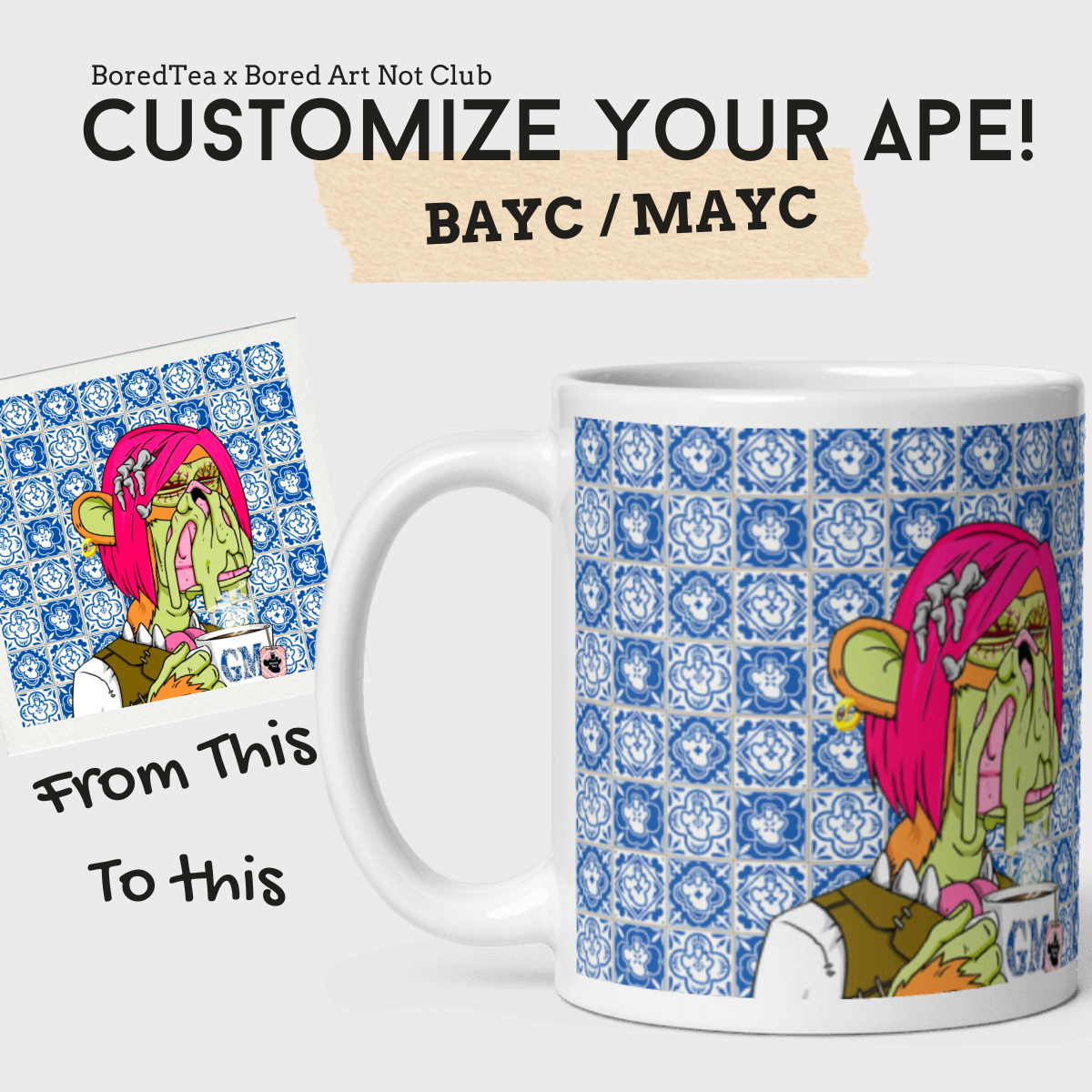 GM Lisbon Mug | Customize Your Ape