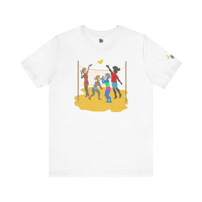 Volleyball Ape Family Unisex Tee - Summer Beach Theme