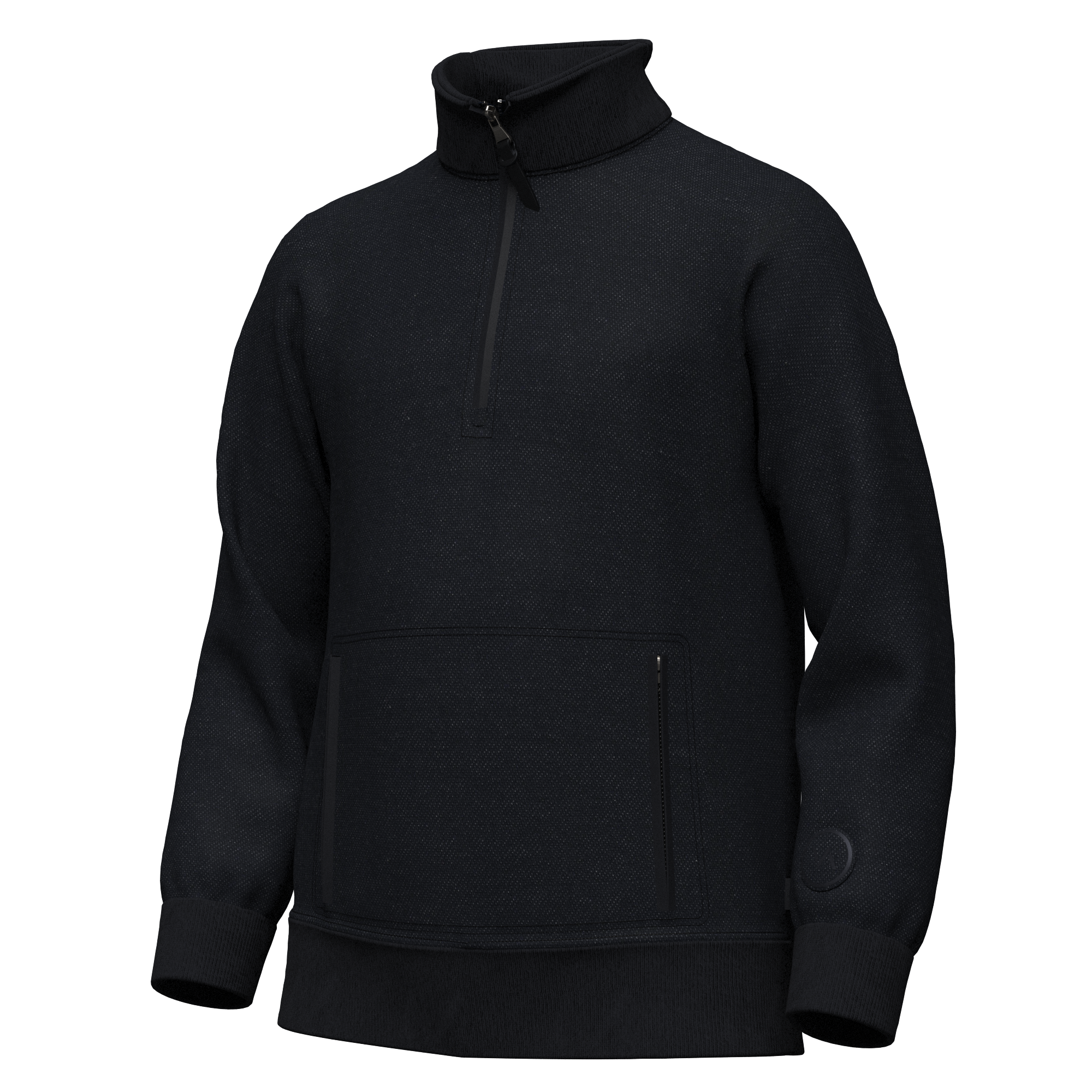 Vonga Men's Signature Quarter Zip Double Knit Pullover
